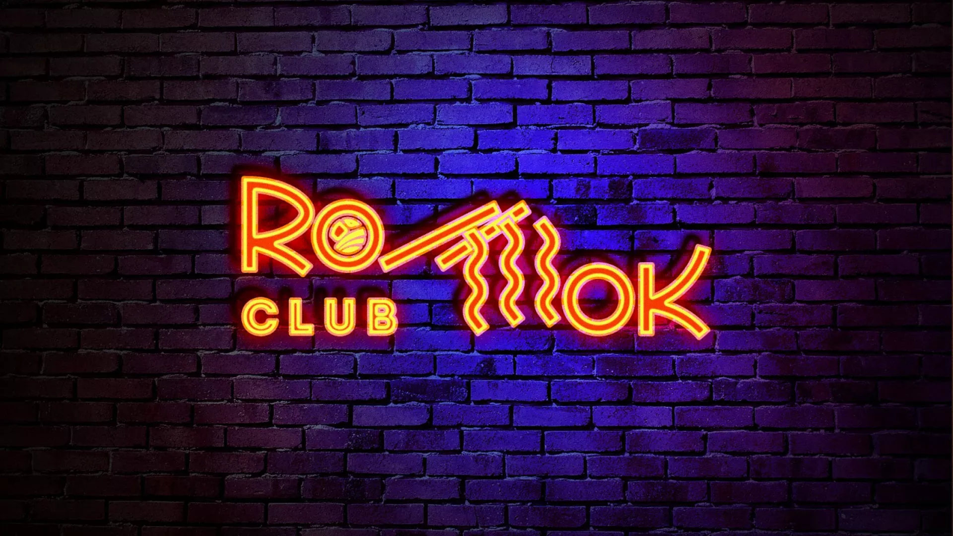 Разработка интерьерной вывески суши-бара «Roll Wok Club» в Магасе